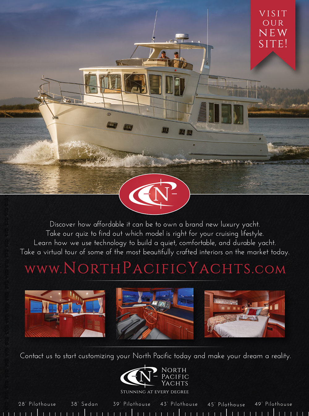 North Pacific Yachts Print Magazine Ad